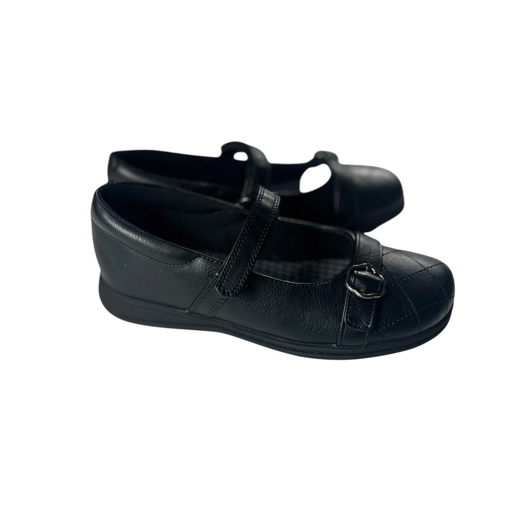 Rachel Shoes Bethann Black Quilted Mary Jane Dress Shoes Kids Size 2M 16172